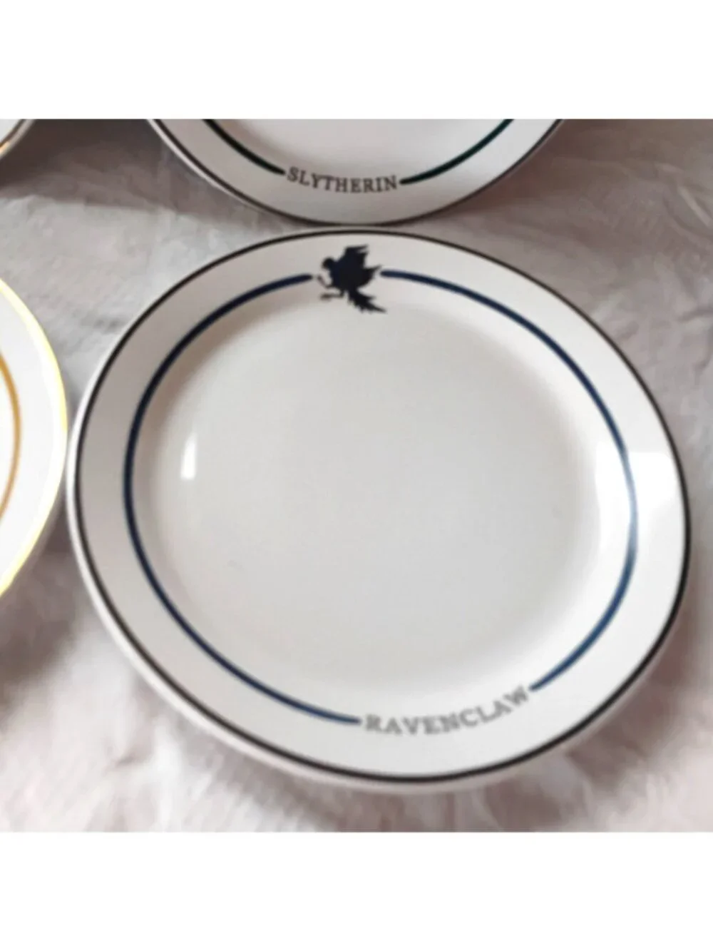 Pottery Barn Harry Potter Hogwarts Houses Stoneware Appetizer Plates Set of 4 - Picture 6 of 9